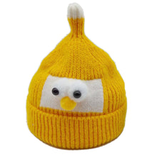 Load image into Gallery viewer, Babymoon Cartoon Angry Birds Woolen Winter Kids Cap Hat | Yellow