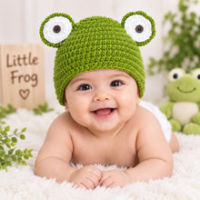 Load image into Gallery viewer, Babymoon Frog Cap Newborn Photography Crochet Outfit Costume