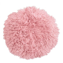 Load image into Gallery viewer, Babymoon 30CM | Round Wool Flokati Fur Blanket | Photoshoot Props | Pink