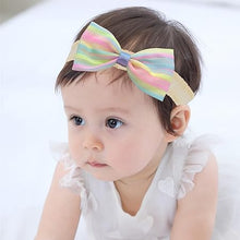 Load image into Gallery viewer, Babymoon | Set of 3 | Designer Princess Baby Girl’s Headbands | Hair Accessories | Flower Pink | Heart Blue | Bow Multi