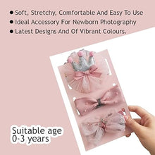 Load image into Gallery viewer, Babymoon | Set of 3 | Designer Princess Baby Girl’s Headbands | Hair Accessories | Crown Pink | Bow Pink | Bow White