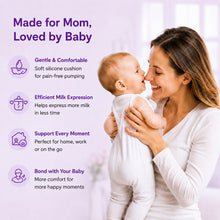 Load image into Gallery viewer, Babymoon Breast Pump | Breastfeeding Food Grade BPA, Portable Milk Collector | Milk Storage Bottle