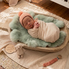 Load image into Gallery viewer, Babymoon Rabbit Fur | Basket Filler | Baby Photography Props | Light Green
