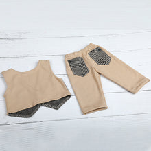Load image into Gallery viewer, Babymoon | Set of 2 | Waist Coat And Pant Set | Baby Photoshoot props | Costume | 0-3 Months | Brown