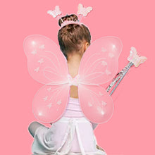 Load image into Gallery viewer, Babymoon Butterfly Fairy Angel Costumes Baby Wings Photography Props - Set of 3 | 6 Month To 10 Years | White