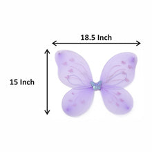 Load image into Gallery viewer, Babymoon Butterfly Fairy Angel Costumes Baby Wings Photography Props - Set of 3 | 6 Month To 10 Years | Purple