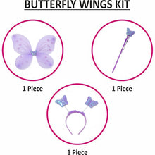 Load image into Gallery viewer, Babymoon Butterfly Fairy Angel Costumes Baby Wings Photography Props - Set of 3 | 6 Month To 10 Years | Purple