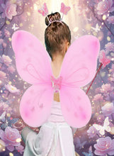 Load image into Gallery viewer, Babymoon Butterfly Fairy Angel Costumes Baby Wings Photography Props - Set of 3 | 6 Month To 10 Years | Pink