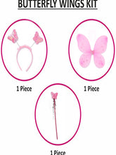 Load image into Gallery viewer, Babymoon Butterfly Fairy Angel Costumes Baby Wings Photography Props - Set of 3 | 6 Month To 10 Years | Pink