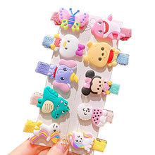 Load image into Gallery viewer, Babymoon Fusion Cartoon 10pcs Hairclips Hair Accessories Set - Cartoon
