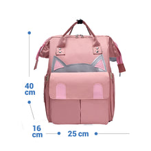 Load image into Gallery viewer, Babymoon Mother Diaper Bag Lightweight Multifunctional Travel Unisex Diaper Backpack | Pink Kitty