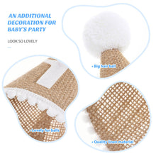 Load image into Gallery viewer, Babymoon 1 year Birthday Cone Cap | Cake Smash | Baby Photography Cap | Brown