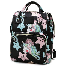 Load image into Gallery viewer, Babymoon Mother Diaper Bag Lightweight Multifunctional Travel Unisex Diaper Backpack | Black Star