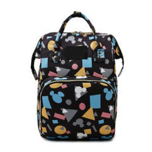 Load image into Gallery viewer, Babymoon Mother Diaper Bag Lightweight Multifunctional Travel Unisex Diaper Backpack | Black Mickey