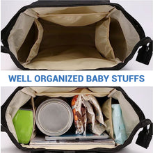 Load image into Gallery viewer, Babymoon Mother Diaper Bag Lightweight Multifunctional Travel Unisex Diaper Backpack | Blue Mermaid
