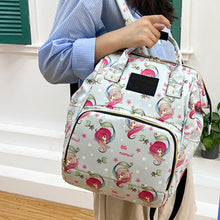 Load image into Gallery viewer, Babymoon Mother Diaper Bag Lightweight Multifunctional Travel Unisex Diaper Backpack | Blue Mermaid