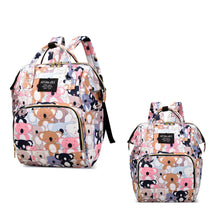 Load image into Gallery viewer, Babymoon Mother Diaper Bag Lightweight Multifunctional Travel Unisex Diaper Backpack | Multi Teddybear