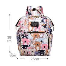 Load image into Gallery viewer, Babymoon Mother Diaper Bag Lightweight Multifunctional Travel Unisex Diaper Backpack | Multi Teddybear