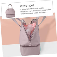 Load image into Gallery viewer, Babymoon Milk Preservation Baby Moms Mothers Diaper Bag | Portable Travel Insulated | Milk Bottle Container Storage Cooler Bag | Grey