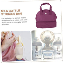Load image into Gallery viewer, Babymoon Milk Preservation Baby Moms Mothers Diaper Bag | Portable Travel Insulated | Milk Bottle Container Storage Cooler Bag | Dark Purple