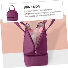 Load image into Gallery viewer, Babymoon Milk Preservation Baby Moms Mothers Diaper Bag | Portable Travel Insulated | Milk Bottle Container Storage Cooler Bag | Dark Purple