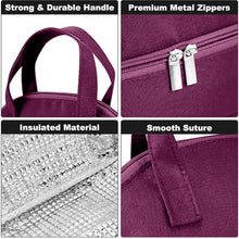 Load image into Gallery viewer, Babymoon Milk Preservation Baby Moms Mothers Diaper Bag | Portable Travel Insulated | Milk Bottle Container Storage Cooler Bag | Dark Purple