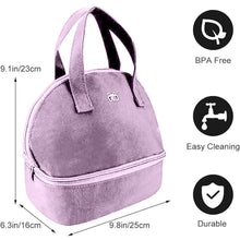 Load image into Gallery viewer, Babymoon Milk Preservation Baby Moms Mothers Diaper Bag | Portable Travel Insulated | Milk Bottle Container Storage Cooler Bag | Light Purple