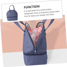 Load image into Gallery viewer, Babymoon Milk Preservation Baby Moms Mothers Diaper Bag | Portable Travel Insulated | Milk Bottle Container Storage Cooler Bag | Blue
