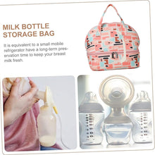 Load image into Gallery viewer, Babymoon Milk Preservation Baby Moms Mothers Diaper Bag | Portable Travel Insulated | Milk Bottle Container Storage Cooler Bag | Designer Peach