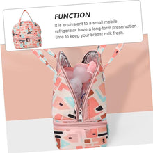 Load image into Gallery viewer, Babymoon Milk Preservation Baby Moms Mothers Diaper Bag | Portable Travel Insulated | Milk Bottle Container Storage Cooler Bag | Designer Peach