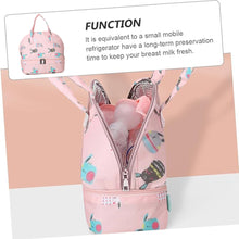 Load image into Gallery viewer, Babymoon Milk Preservation Baby Moms Mothers Diaper Bag | Portable Travel Insulated | Milk Bottle Container Storage Cooler Bag | Rabbit Pink