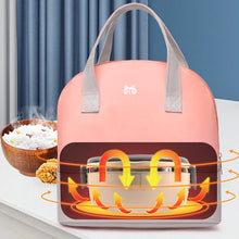 Load image into Gallery viewer, Babymoon Milk Preservation Baby Moms Mothers Diaper Bag | Portable Travel Insulated | Milk Bottle Container Storage Cooler Bag | Peach Grey