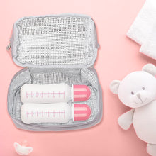 Load image into Gallery viewer, Babymoon Milk Preservation Baby Moms Mothers Diaper Bag | Portable Travel Insulated | Milk Bottle Container Storage Cooler Bag | Peach Grey