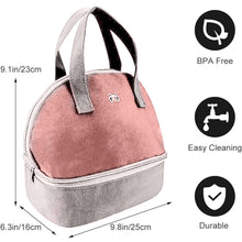 Load image into Gallery viewer, Babymoon Milk Preservation Baby Moms Mothers Diaper Bag | Portable Travel Insulated | Milk Bottle Container Storage Cooler Bag | Peach Grey