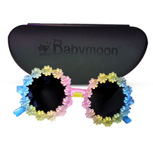 Load image into Gallery viewer, Babymoon Baby Boys Girls Round Flower Style Unisex Kids Sunglasses | 2 To 6 Year | Multi