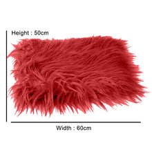 Load image into Gallery viewer, Babymoon Baby Kids Photoshoot Fur Blanket Props | Red