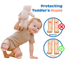Load image into Gallery viewer, Babymoon Designer Baby Kneepads for Protection Knee Pads for Crawling, Anti-Slip Safety Protector | Penguin Peach