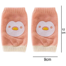 Load image into Gallery viewer, Babymoon Designer Baby Kneepads for Protection Knee Pads for Crawling, Anti-Slip Safety Protector | Penguin Peach