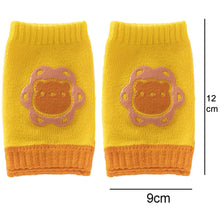 Load image into Gallery viewer, Babymoon Designer Baby Kneepads for Protection Knee Pads for Crawling, Anti-Slip Safety Protector | Tiger Yellow