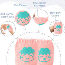 Load image into Gallery viewer, Babymoon Designer Baby Kneepads for Protection Knee Pads for Crawling, Anti-Slip Safety Protector | Kid Pink