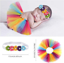 Load image into Gallery viewer, Babymoon Tutu Skirt Newborn Photography Outfit Costume - Multi