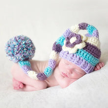 Load image into Gallery viewer, Babymoon Baby Long Tail Ball Cap | Baby Photography Props | Costume | Blue