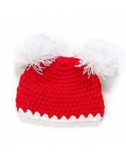 Load image into Gallery viewer, Babymoon Pom Pom Cap Newborn Photography Crochet Outfit Costume