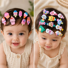 Load image into Gallery viewer, Babymoon Fusion Ice Cream 20pcs Hairclips Hair Accessories Set | Cartoon-Icecream