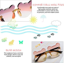 Load image into Gallery viewer, Babymoon Bear Rimless Sun Glasses | Baby Gift Set | Blue Pink