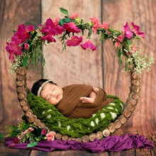 Load image into Gallery viewer, Babymoon Logs Wooden Swing | Wooden Properties | Baby Photography Props