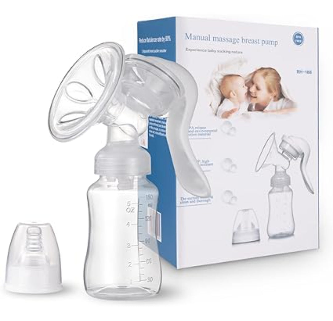 Babymoon Breast Pump Breastfeeding Food Grade BPA, Portable Milk Collector Milk Storage Bottle