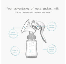 Load image into Gallery viewer, Babymoon Breast Pump | Breastfeeding Food Grade BPA, Portable Milk Collector | Milk Storage Bottle