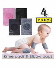 Load image into Gallery viewer, Babymoon Baby Kids Knee Pads AntiSlip Stretchable Knee Cap Elbow Safety-Pack of 4
