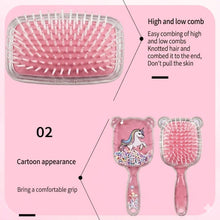 Load image into Gallery viewer, Babymoon Paddle Hair Styling Brush Large with Air Cushion and Soft Bristle for Kids Girls Comb Baby Return Gift Set